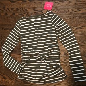 NWT Boatneck long sleeve maternity top